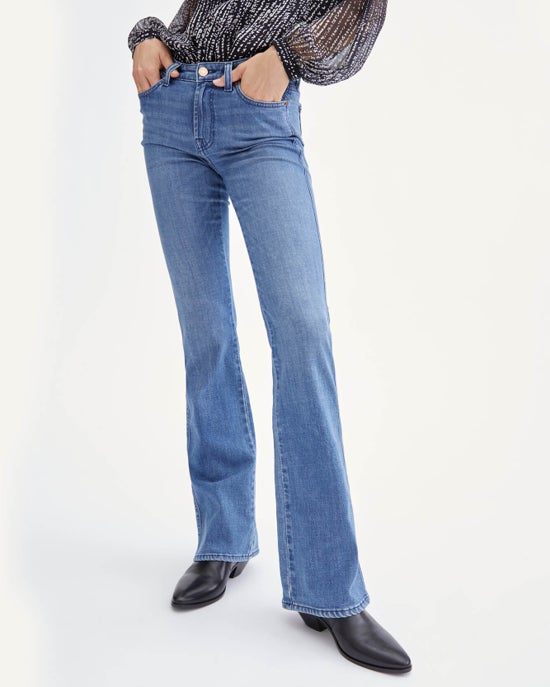 7 For All Mankind B(air) Silk Kimmie Bootcut in Perry