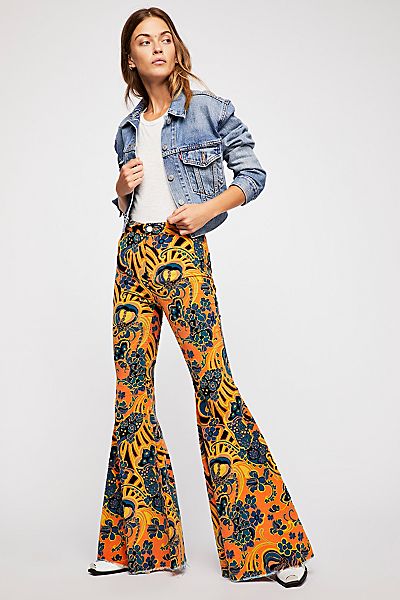 Free People Boho Flare Jeans "Just Float On" '70s Style