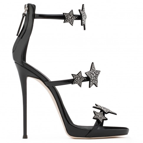 Giuseppe Zanotti Women Sandals HARMONY STAR Black Patent ...