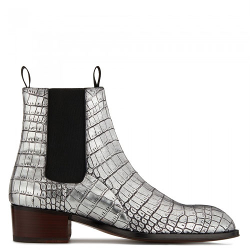 Giuseppe Zanotti Men's Boots "Silver Abbey"