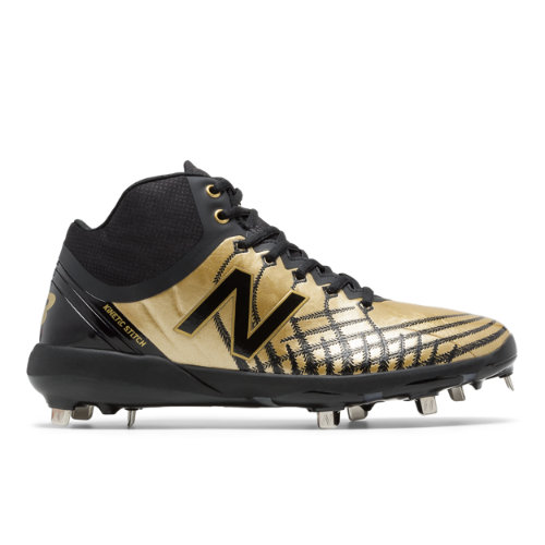 new balance black and gold cleats