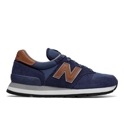 New Balance 995 Winter Peaks Men's Made in USA Shoes - Navy / Brown (M995DCB)