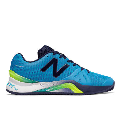 New Balance 1296v2 Men's Tennis Shoes - Blue / Black / Hi-Lite (MCH1296M)
