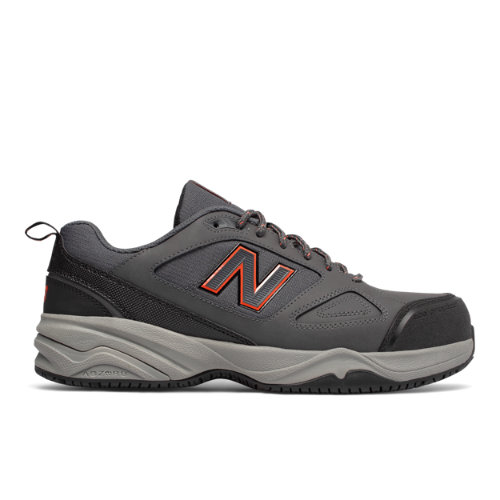 New Balance Steel Toe 627v2 Men's Work Shoes - Grey / Orange (MID627G2)