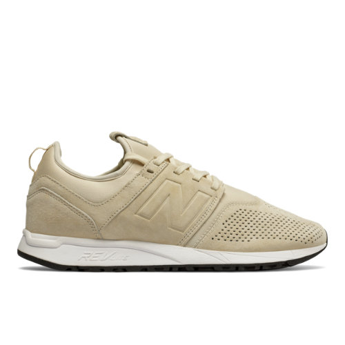 New Balance 247 Suede Men's Sport Style Sneakers Shoes - Beige / White (MRL247SA)
