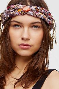 Curried Myrrh Fringe Braided Boho Headband