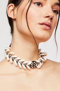 Ouroboros Boho Choker Necklace "Mermaid Shells"