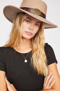 Free People Felt Hat "Sausalito" Boho Accessories