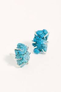 Melissa Joy Manning Raw Turquoise Stud Earrings