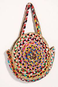 Free People Raffia Tote "Rainbow"