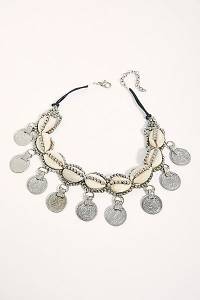 Free People Necklace "Coins & Shells"