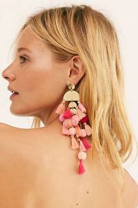 Pompoms Dangle Earrings "Calypso"