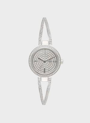 DKNY Women's Crosswalk Watch With Bangle Bracelet