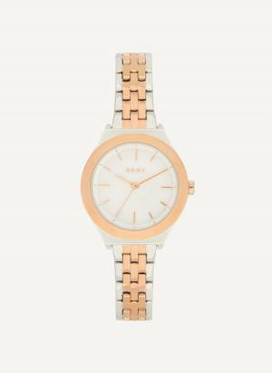 DKNY Women's Parsons 28 Mm Watch in Rose Gold