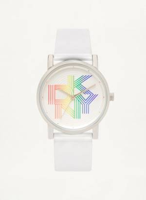 DKNY Women's Soho Pride Watch in White