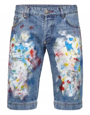 Philipp Plein Denim Bermuda Jeans "ODYSSEY" Shorts