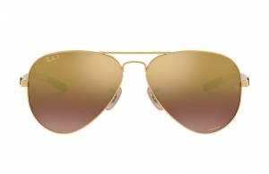Ray-Ban Rb8317 Chromance Gold, Polarized Violet Lenses - RB8317CH