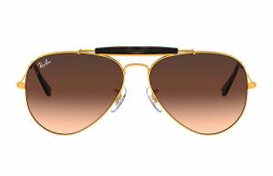 Ray-Ban Outdoorsman II Bronze-Copper, Pink Lenses - RB3029