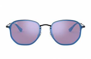 Ray-Ban Blaze Hexagonal Black, Violet Lenses - RB3579N