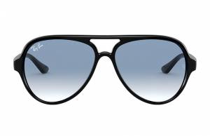 Ray-Ban Cats 5000 Classic Black, Blue Lenses - RB4125