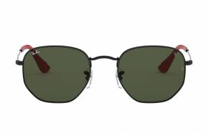Ray-Ban Rb3548nm Scuderia Ferrari Collection Black, Green Lenses - RB3548NM