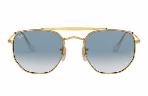 Ray-Ban Marshal Gold, Blue Lenses - RB3648