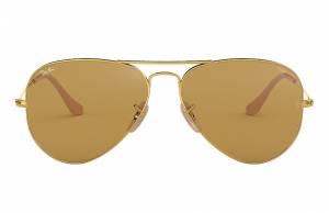 Ray-Ban Aviator Washed Evolve Gold, Brown Lenses - RB3025