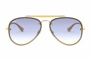 Ray-Ban Blaze Aviator Gold, Blue Lenses - RB3584N