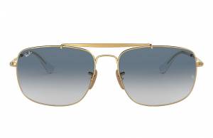 Ray-Ban Colonel Gold, Blue Lenses - RB3560