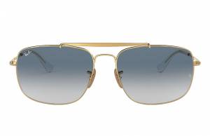 Ray-Ban Colonel Gold, Blue Lenses - RB3560