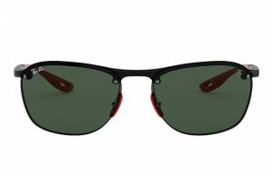 Ray-Ban Scuderia Ferrari Collection Rb4302m Black, Green Lenses - RB4302M
