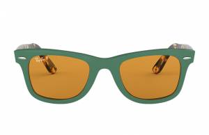 Ray-Ban Wayfarer Pop Tortoise, Polarized Yellow Lenses - RB2140