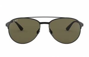 Ray-Ban Rb3606 Black, Polarized Green Lenses - RB3606