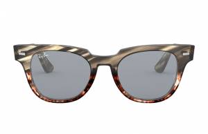 Ray-Ban Meteor Striped Havana Grey, Blue Lenses - RB2168