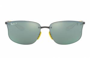 Ray-Ban Rb4322m Scuderia Ferrari Collection Grey, Polarized Gray Lenses - RB4322M