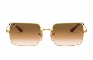 Ray-Ban Rectangle 1969 Gold, Brown Lenses - RB1969