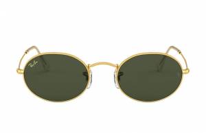 Ray-Ban Oval Legend Gold Gold, Green Lenses - RB3547