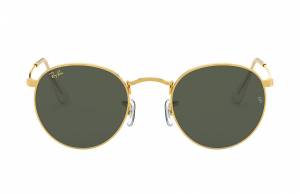 Ray-Ban Round Metal Legend Gold Gold, Green Lenses - RB3447