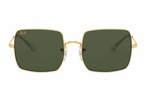 Ray-Ban Square 1971 Legend Gold Gold, Green Lenses - RB1971