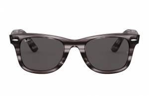 Ray-Ban Wayfarer Ease Striped Grey Havana, Grey Lenses - RB4340