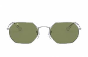 Ray-Ban Octagonal Legend Gold Silver, Green Lenses - RB3556
