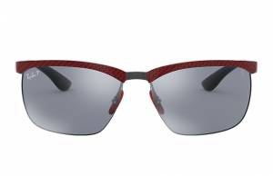 Ray-Ban Rb8324m Scuderia Ferrari Collection Red, Polarized Blue Lenses - RB8324M