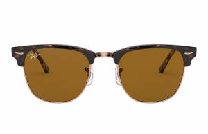 Ray-Ban Clubmaster Classic Shiny Havana, Brown Lenses - RB3016
