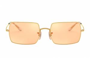 Ray-Ban Rectangle 1969 Mirror Evolve Gold, Orange Lenses - RB1969