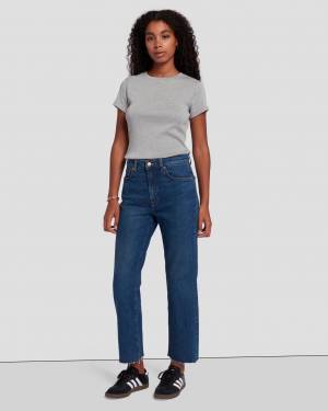 7 For All Mankind MANKIND Logan Stovepipe in Bluebell