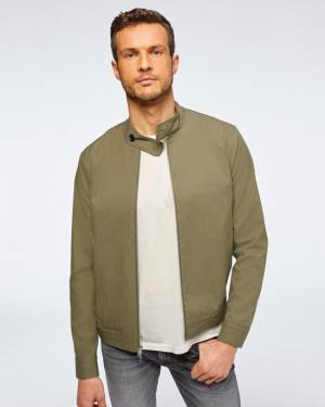7 For All Mankind Tech Series Baracuta Jacket in Military Green
