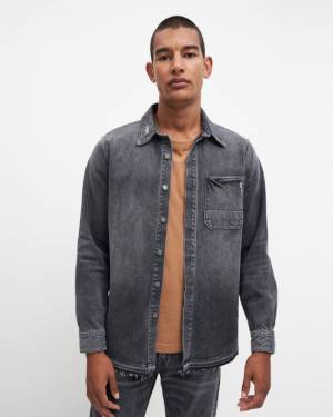 7 For All Mankind Shirt Jacket In Wind River