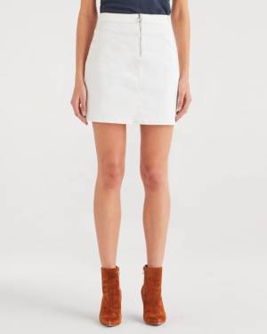 7 For All Mankind Seamed Mini Skirt in Sunset Blvd
