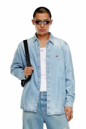 Diesel Men Shirt In Denim - Blue (068KC)