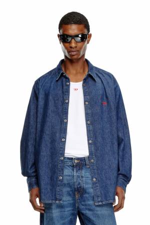 Diesel Men Shirt In Denim - Blue (068KD)